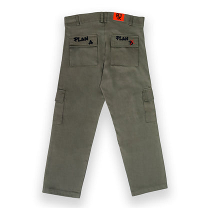 'F*CK PLAN B' CARGO MILITARY GREEN