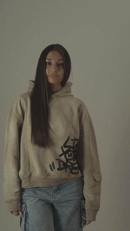 'UNRELEASED HOODIE' BEIGE